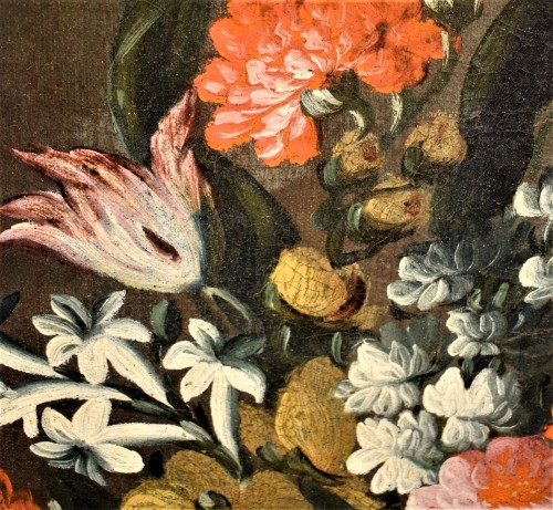 Pair of still lifes with floral compositions,  Giacomo Nani (Naples 1698-1755) - Louis XV